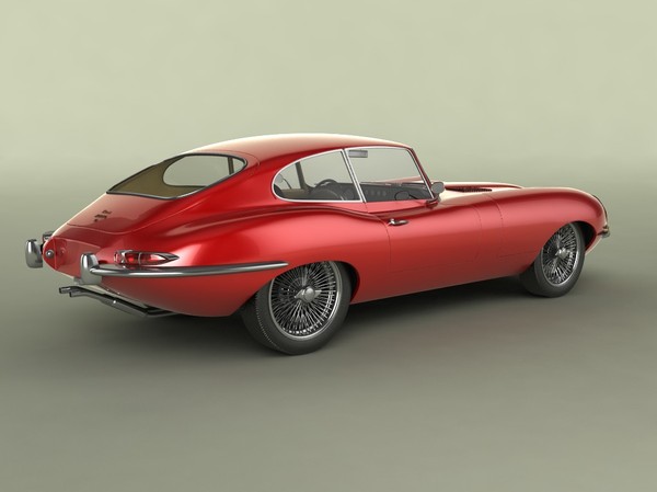 3dsmax e type coupe - Jaguar Etype coupe by desmonster